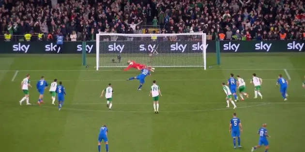 Kelleher saves a penalty for Liverpool