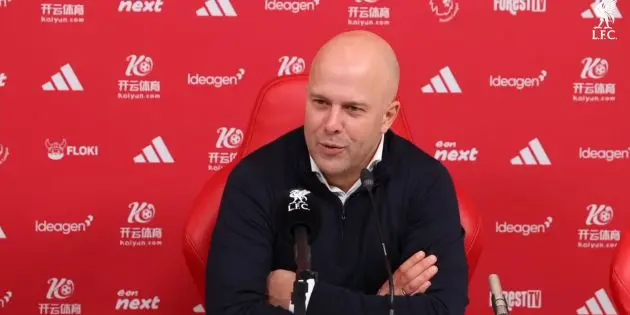 Arne Slot on Nottingham Forest fans
