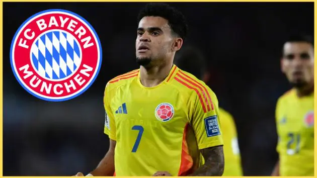 Bayern Munich are hoping to meet with Liverpool as they continue to pursue Luis Diaz