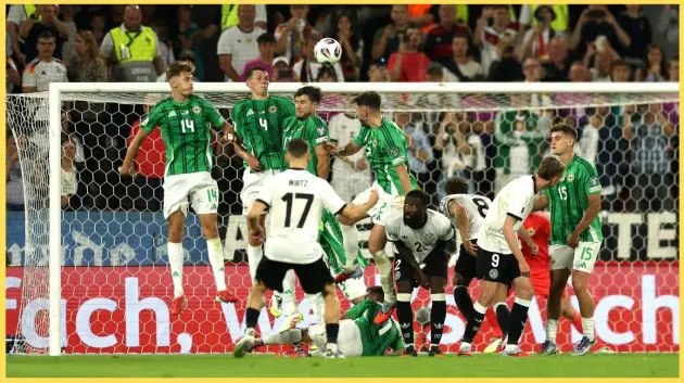 Florian Wirtz scored a stunning free kick in Germany's win over Northern Ireland