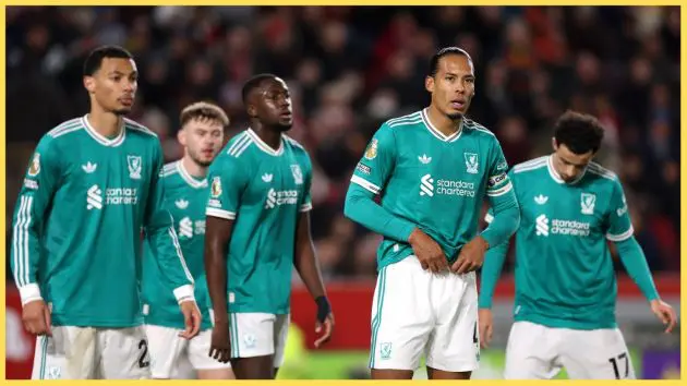 Liverpool have lost four Premier League games in a row