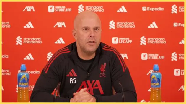 Arne Slot speaks about Harvey Elliott