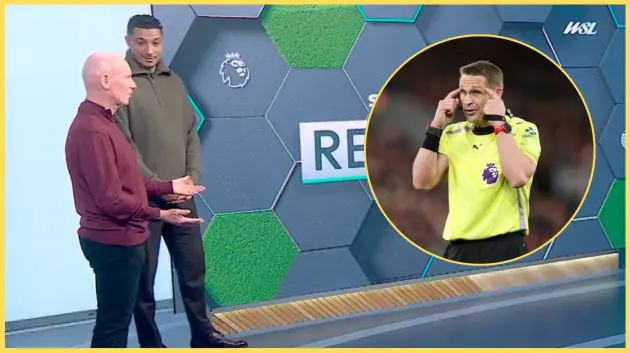 Dermot Gallagher felt that Craig Pawson should've sent off Diego Gomez for his lunge on Florian Wirtz