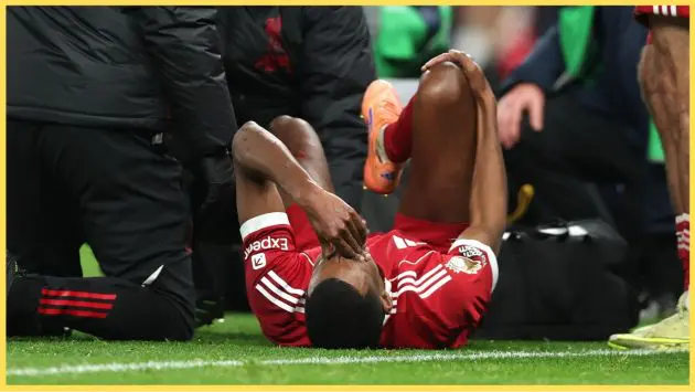 Alexander Isak suffered a suspected broken leg in Liverpool's 2-1 win over Spurs on Saturday