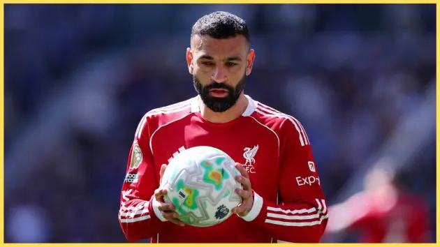 Mo Salah opened the scoring for Liverpool in the Merseyside derby on Sunday