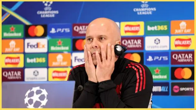Arne Slot will be sweating over four Liverpool players at risk of suspension if booked against PSG