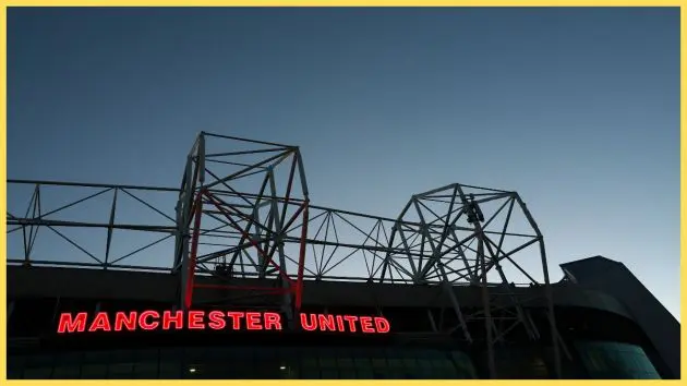 General view outside the stadium prior to the UEFA Women's Champions League 2025/26 Quarter-finals First Leg match between Manchester United FC and FC Bayern München at Old Trafford