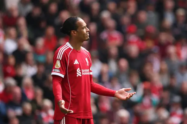 Virgil van Dijk cuts a frustrated figure during Liverpool's 1-1 draw against Chelsea