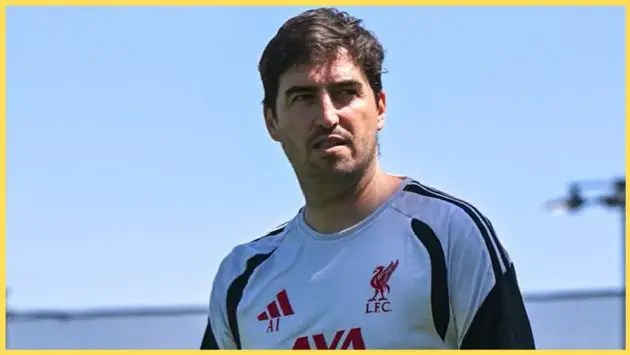 Andoni Iraola has asid that Stefan Bajcetic isn't yet ready to train with the Liverpool squad