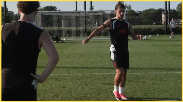 Milos Kerkez pictured during a training session in Chicago