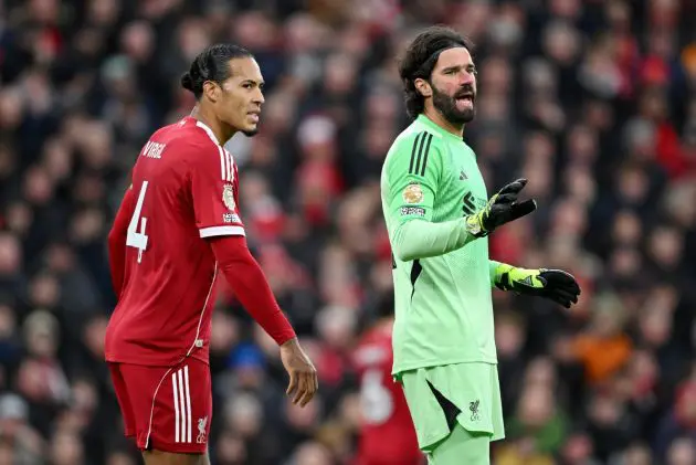 Virgil van Dijk and Alisson Becker are both into the final year of their respective Liverpool contracts