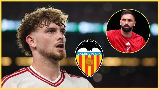 Harvey Elliott made his debut for Valencia at the weekend (Giorgi Mamardashvili inset)