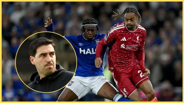 Andoni Iraola was pleased with Bradley Barcola's performance on his debut for Liverpool